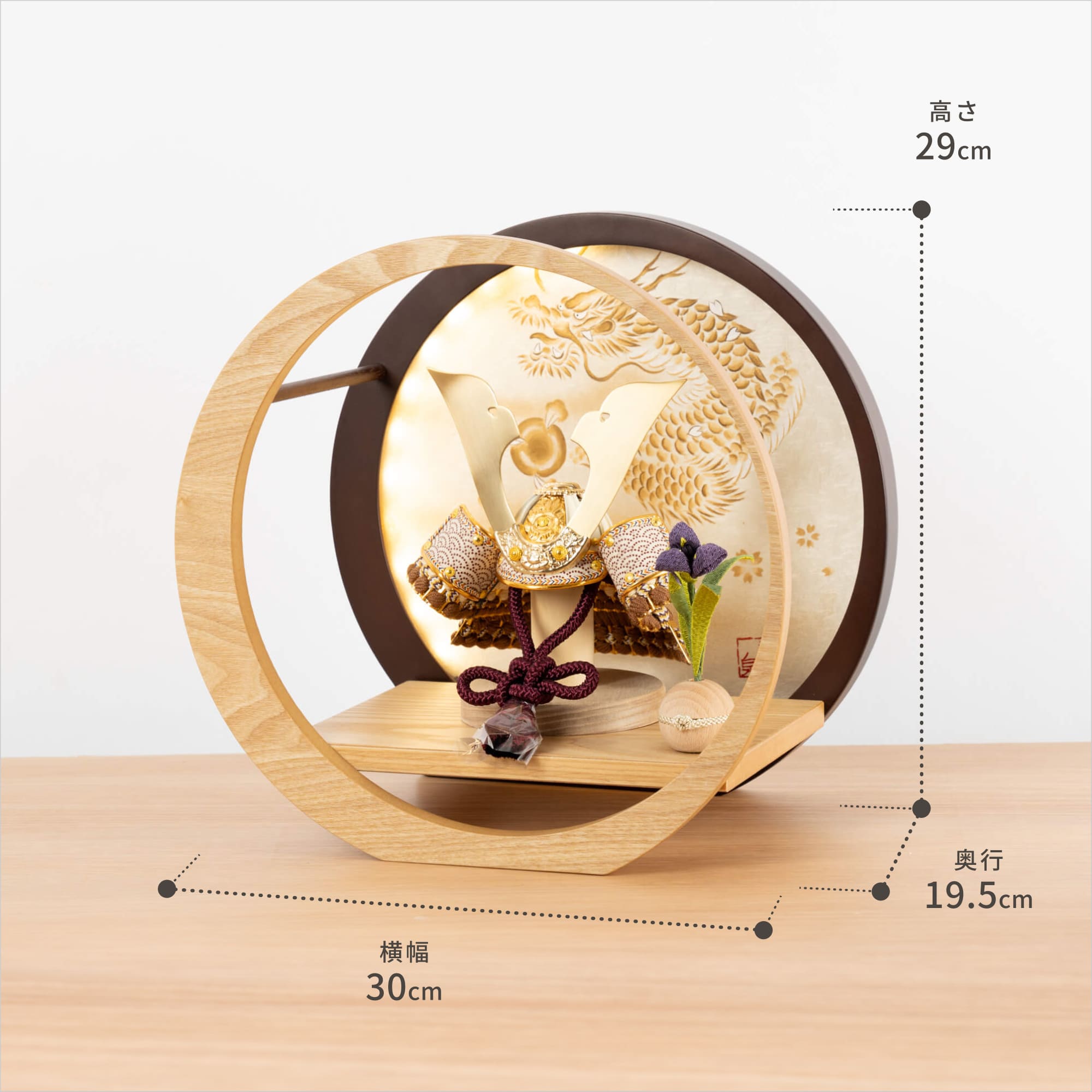 コンパクトでかわいい「ことの兜」