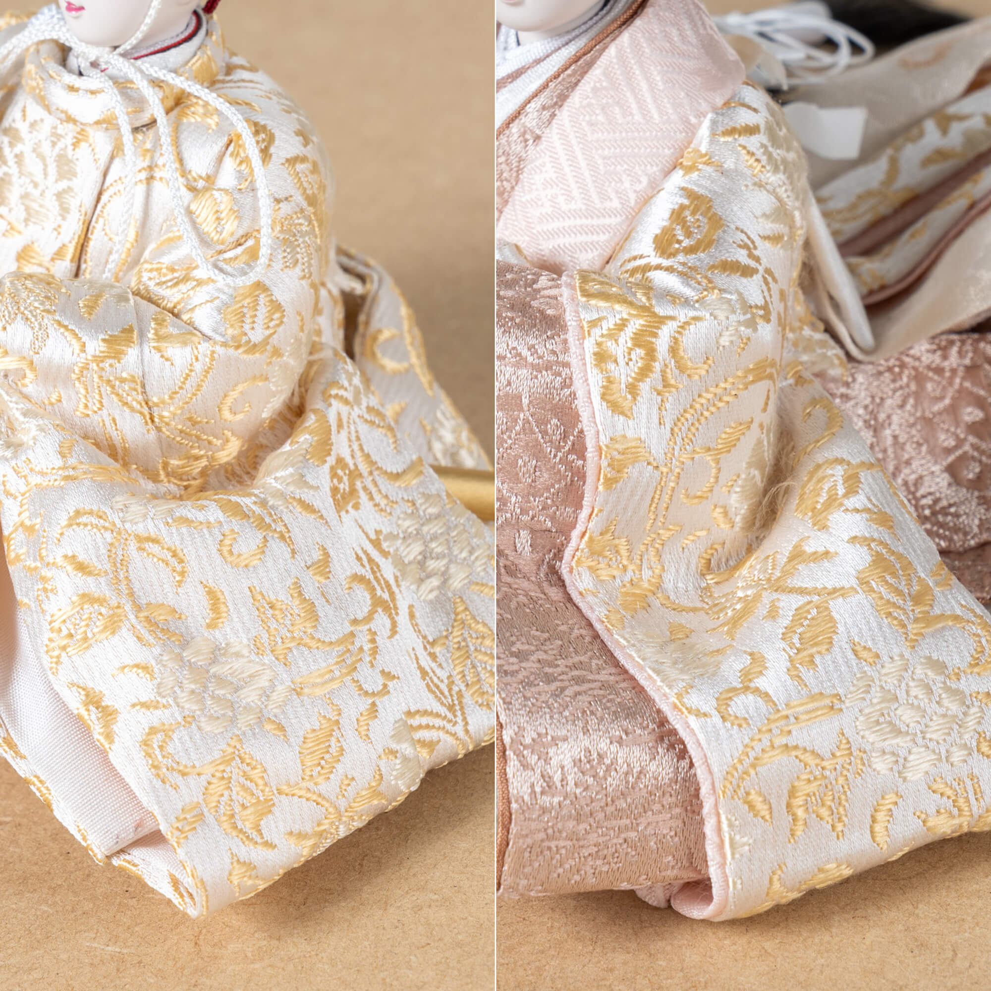 お衣装へのこだわり 〜正絹 二重蔓牡丹文〜