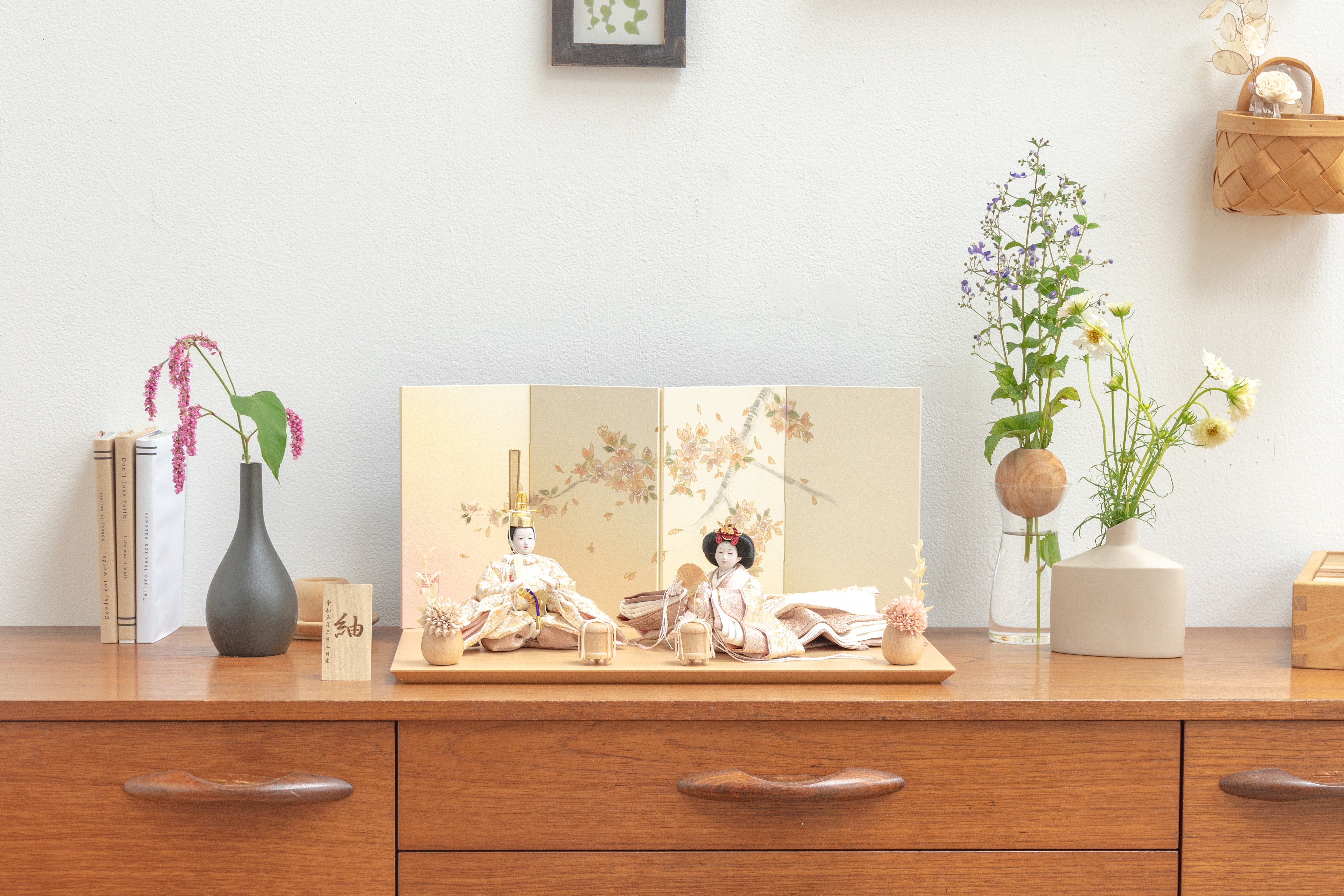 ことの平安ひな　つき　手描桜　平台