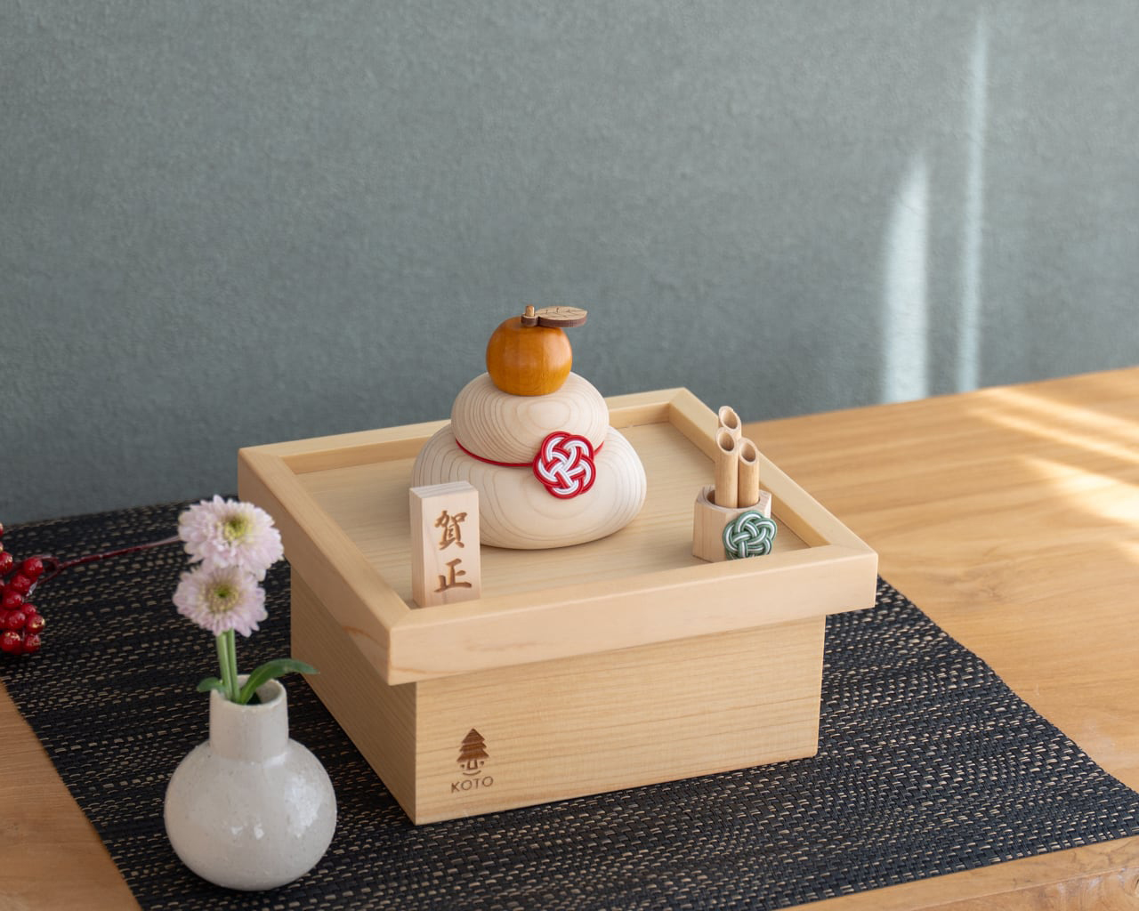 ことのオリジナル雑貨　鏡餅　三宝セット