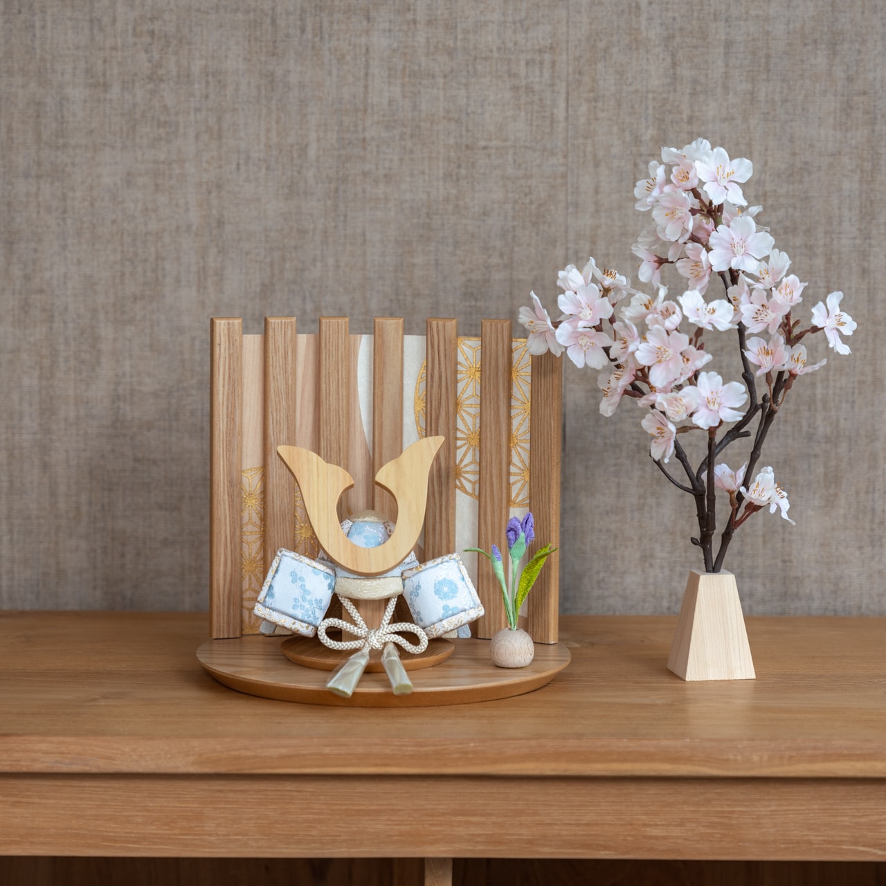 ことのオリジナル雑貨　桧花立桜　大（単品）